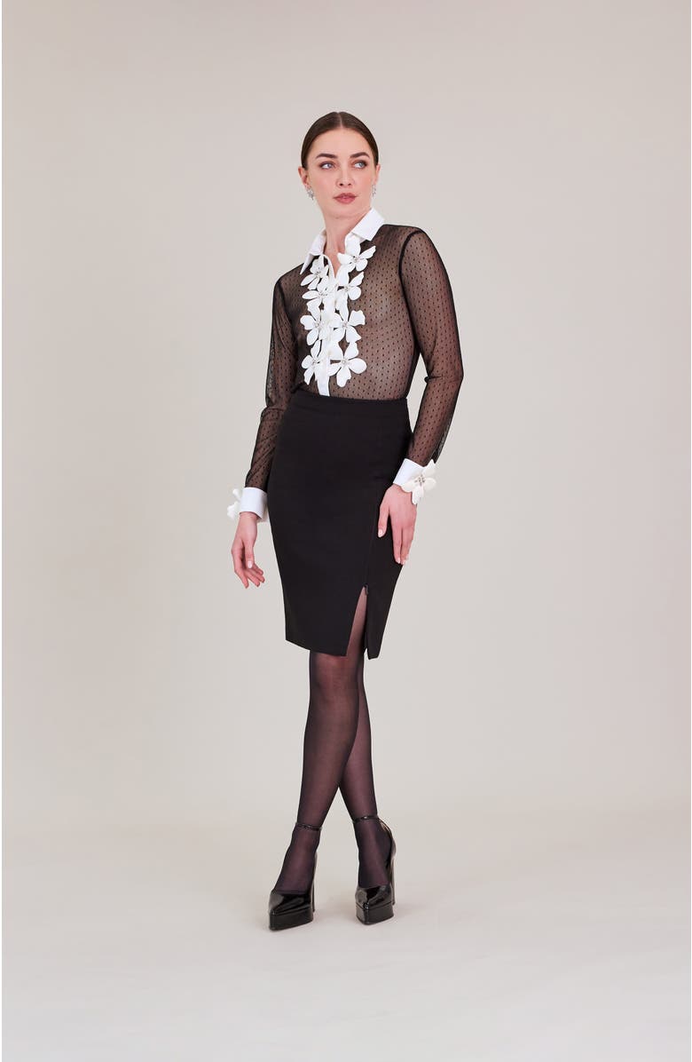 Anne Fontaine Terra Shirt, Alternate, color, Black