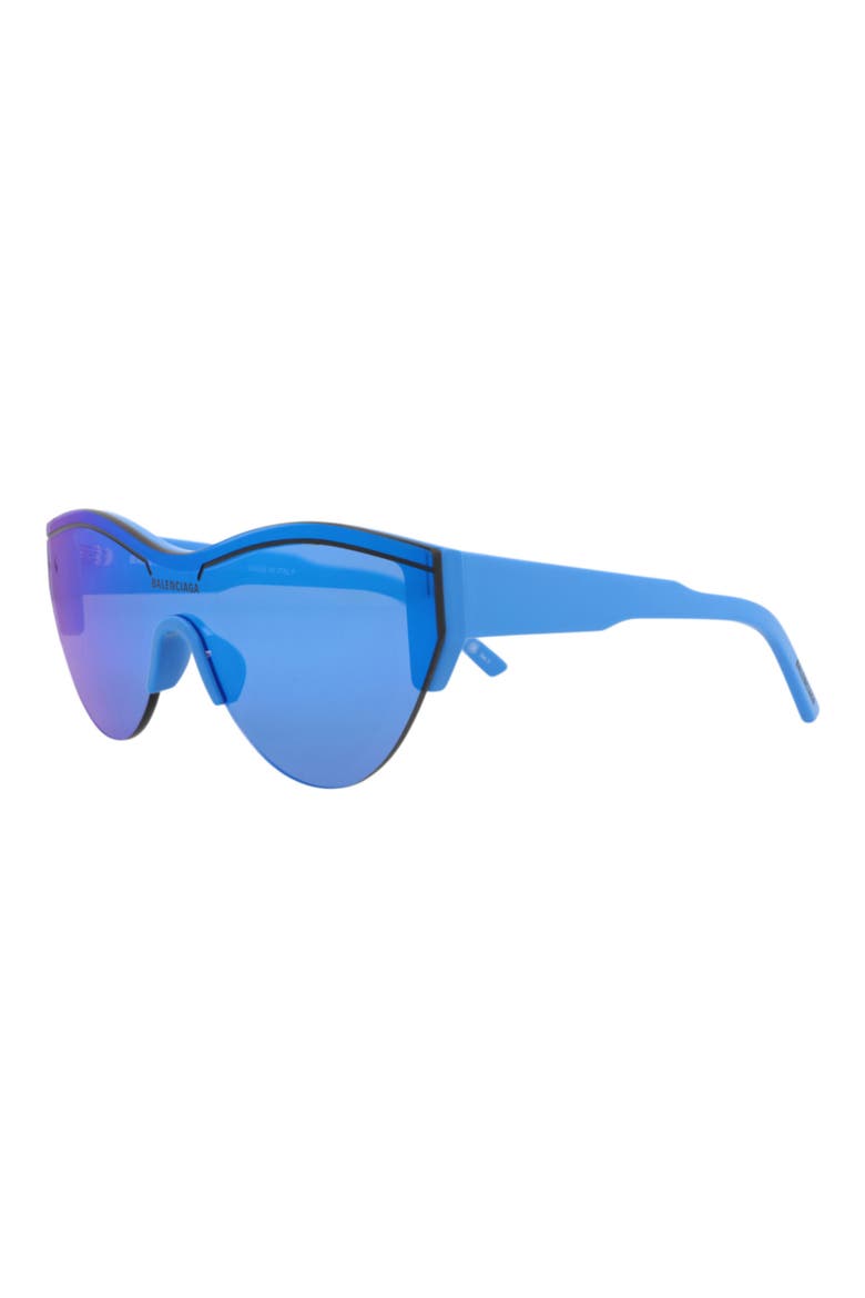 99mm Shield Mirrored Sunglasses, Alternate, color, LIGHT BLUE