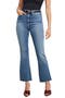 Soft-Tech Good Flare Raw Hem High Waist Ankle Flare Jeans