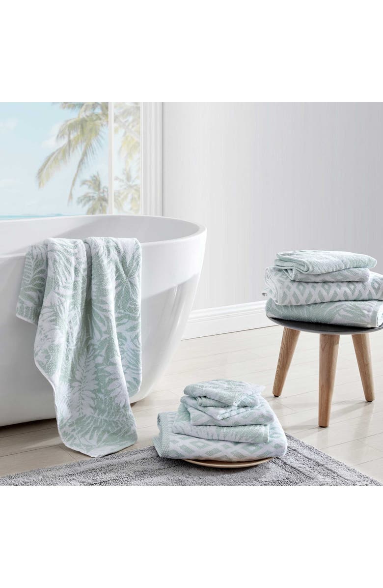 Tommy Bahama Lago Palm Cotton Towel, Alternate, color, Lt-Pastel Green