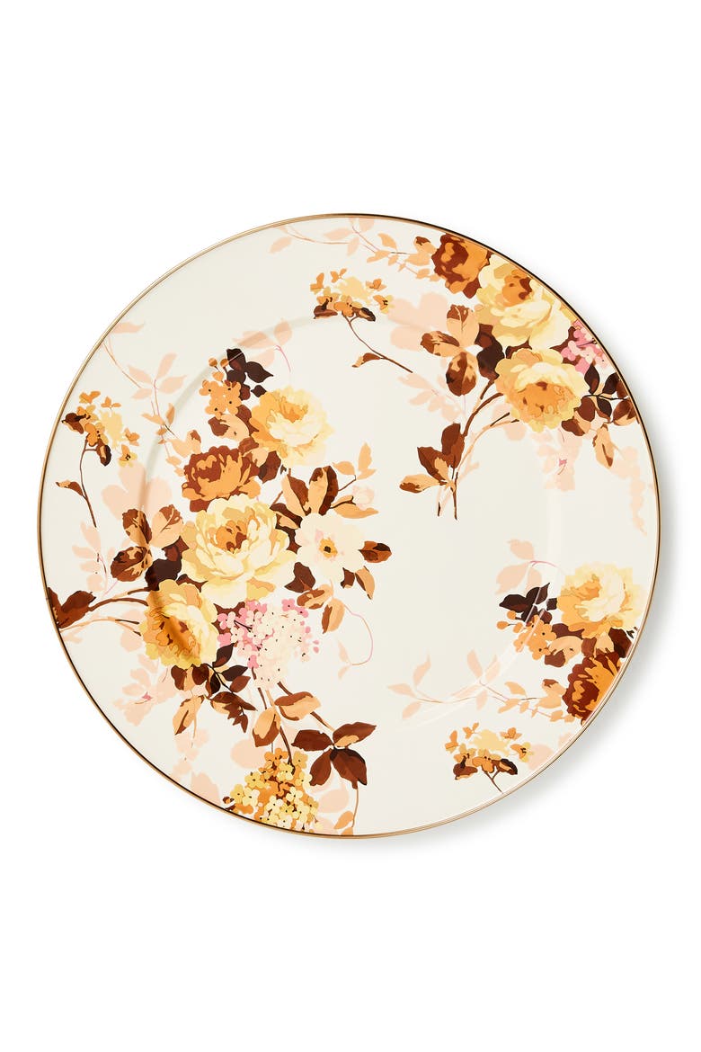 Wild Rose White Serving Platter, Main, color, WILD ROSE