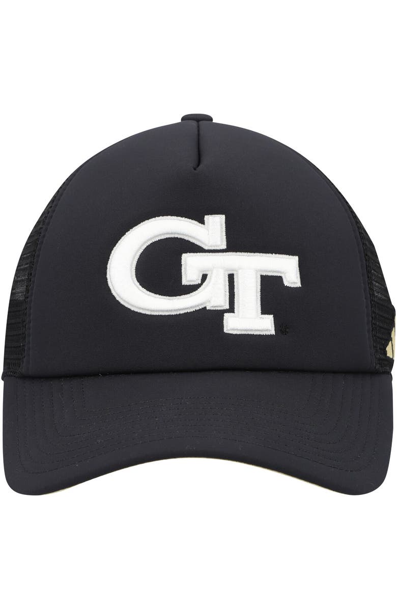 adidas Men's adidas Black Georgia Tech Yellow Jackets Ghost Stories Trucker Adjustable Hat, Alternate, color, 