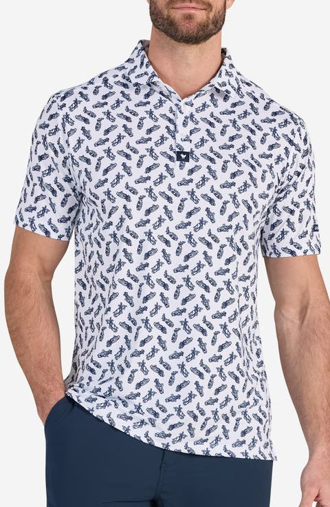 Core Golf Bag Print Performance Polo