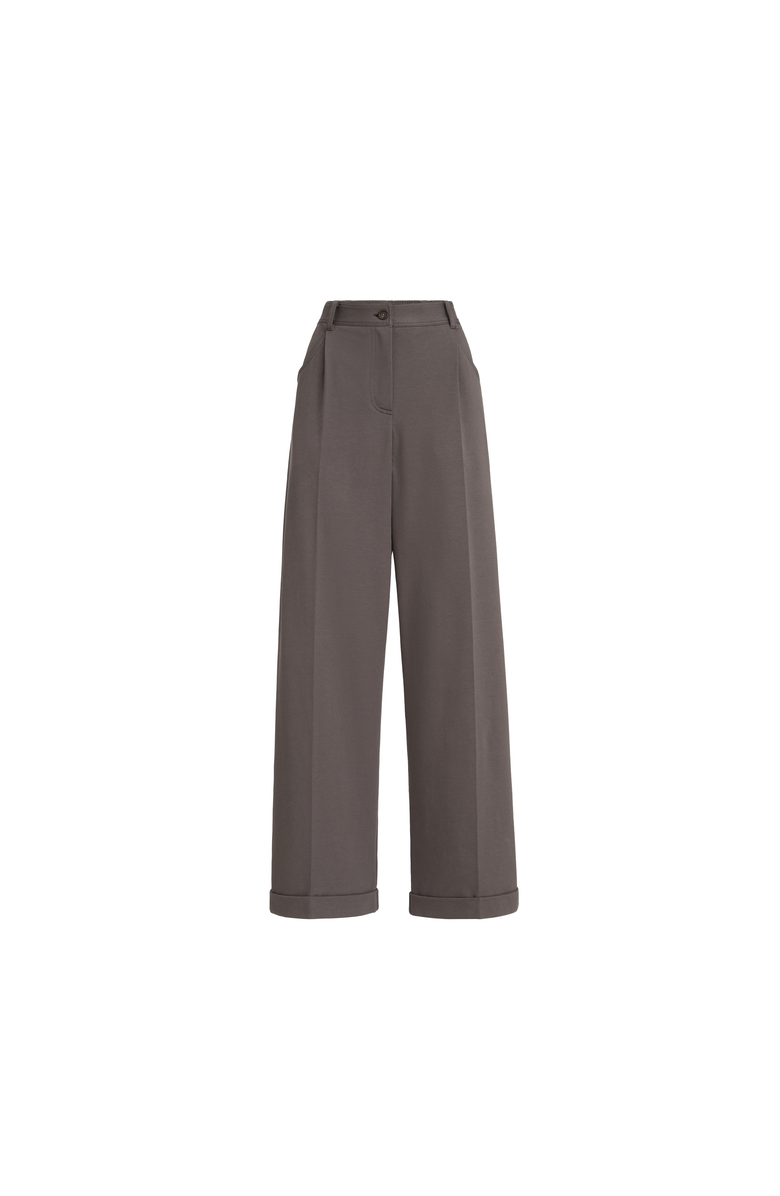 Brunello Cucinelli Wide track trousers, Alternate, color, Brown