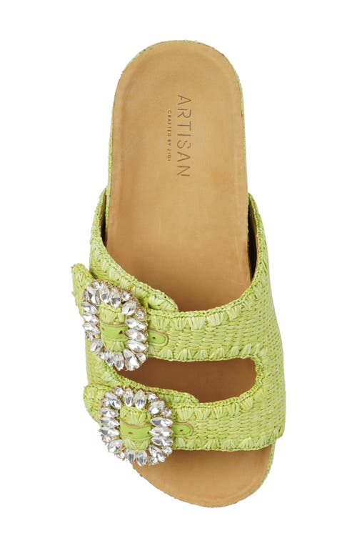 Zigi Artisan Rad Platform Sandal In Green