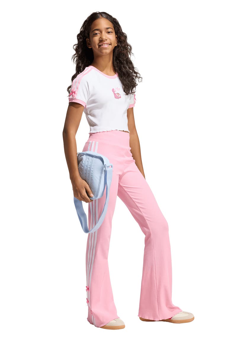 x Disney Alice in Wonderland Kids' Slim Graphic Crop T-Shirt, Alternate, color, WHITE/ LIGHT PINK