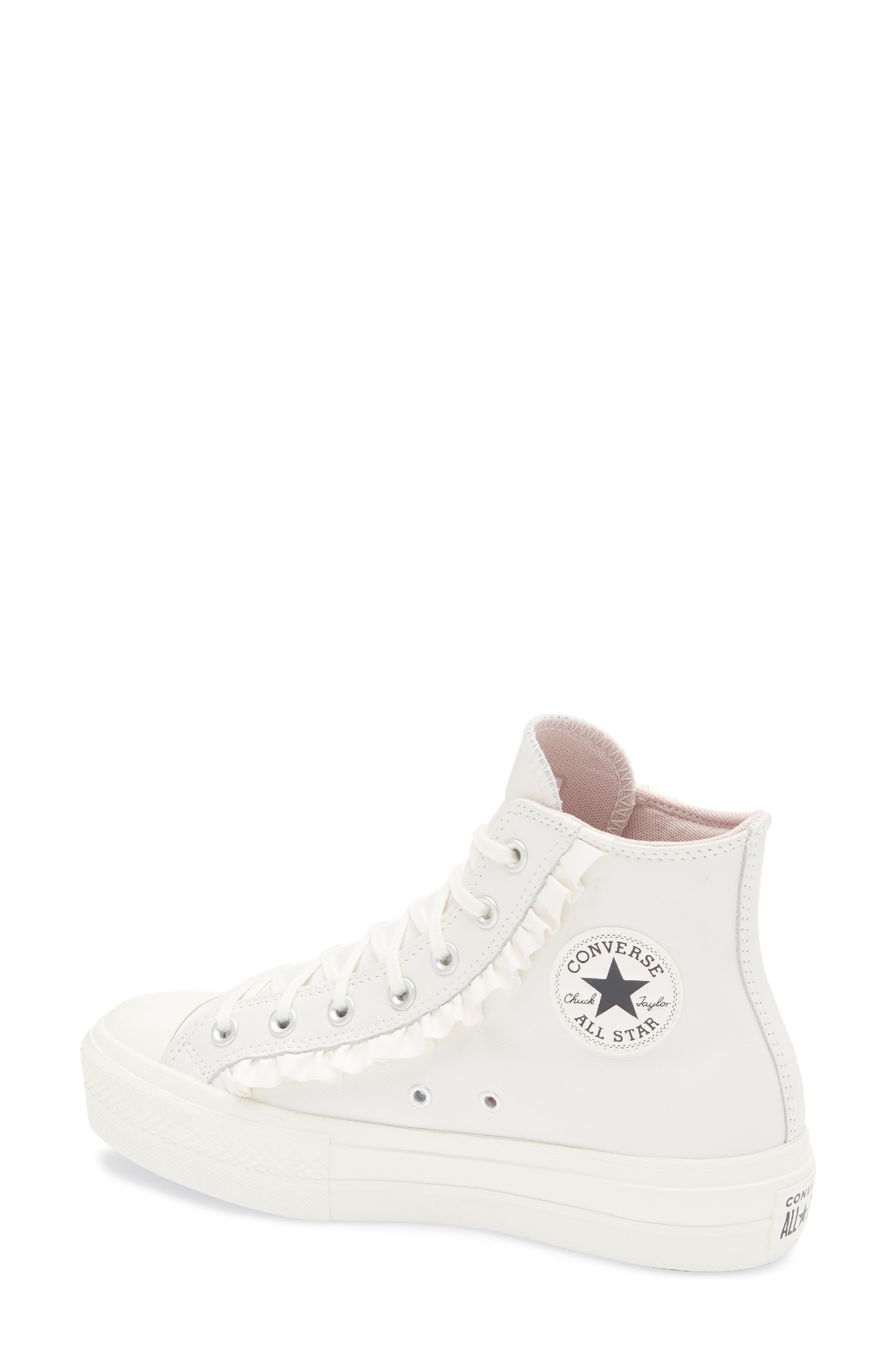 Chuck Taylor® All Star® Lift High Top Sneaker, Alternate, color, VINTAGE WHITE