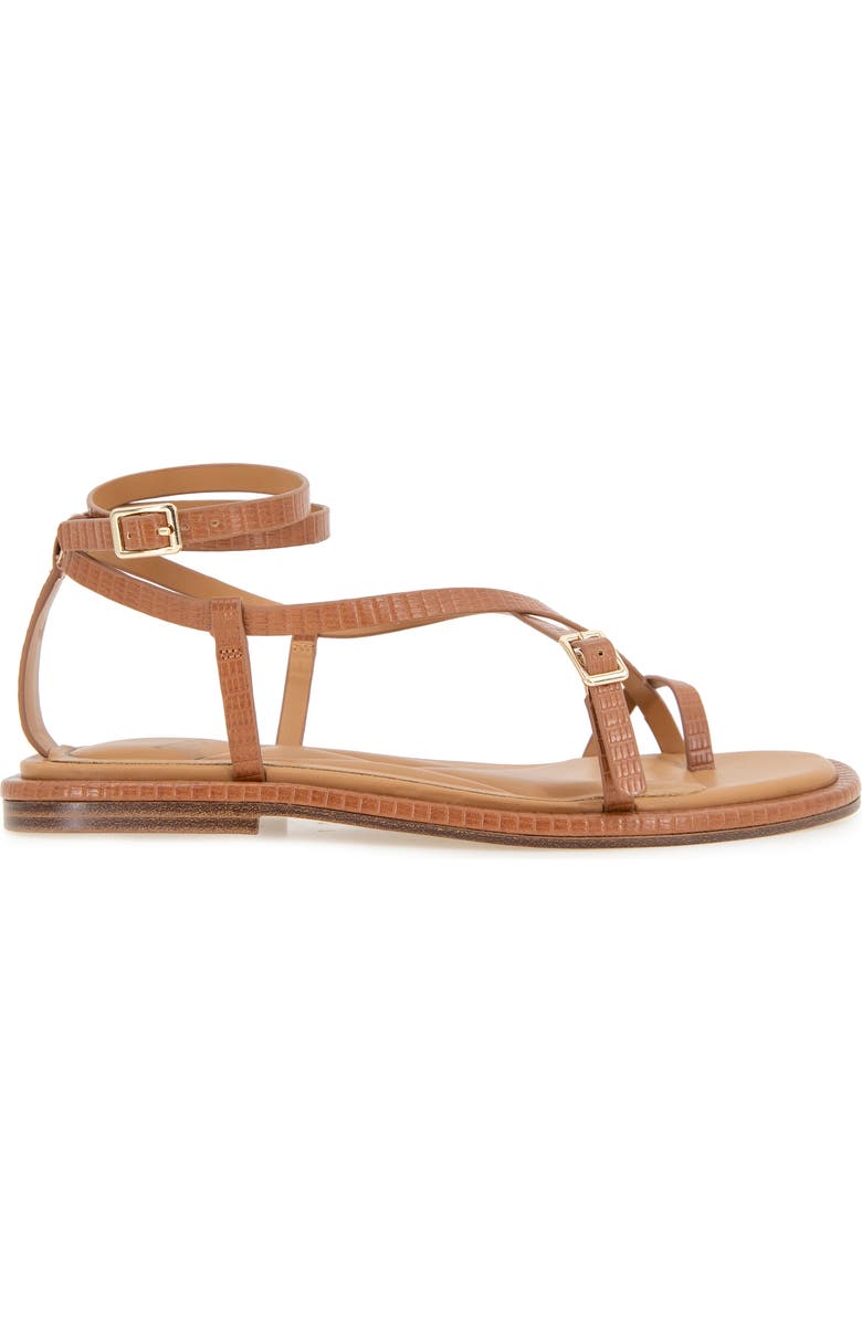 Kenneth Cole Paros Ankle Strap Sandal, Alternate, color, Tan Lizard