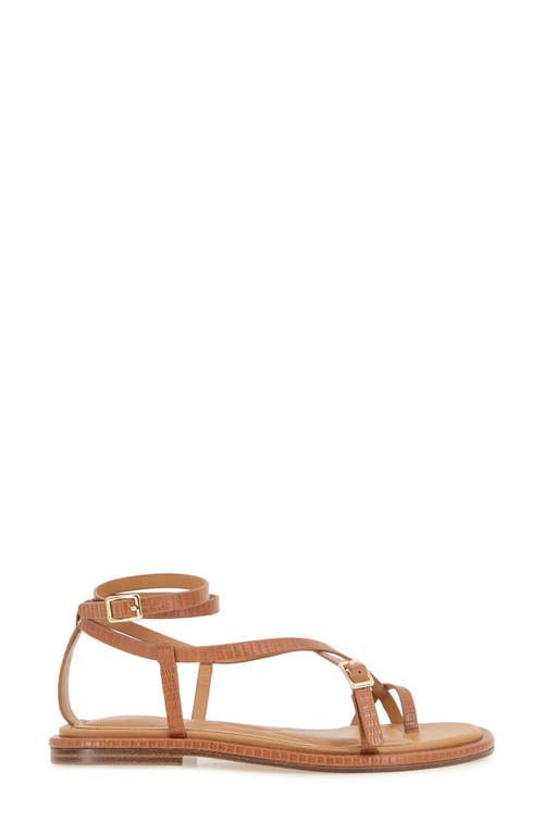 Kenneth Cole Paros Ankle Strap Sandal In Tan Lizard
