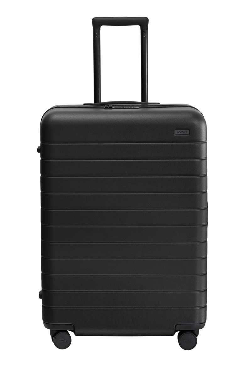The Medium Flex Suitcase, Main, color, JET BLACK