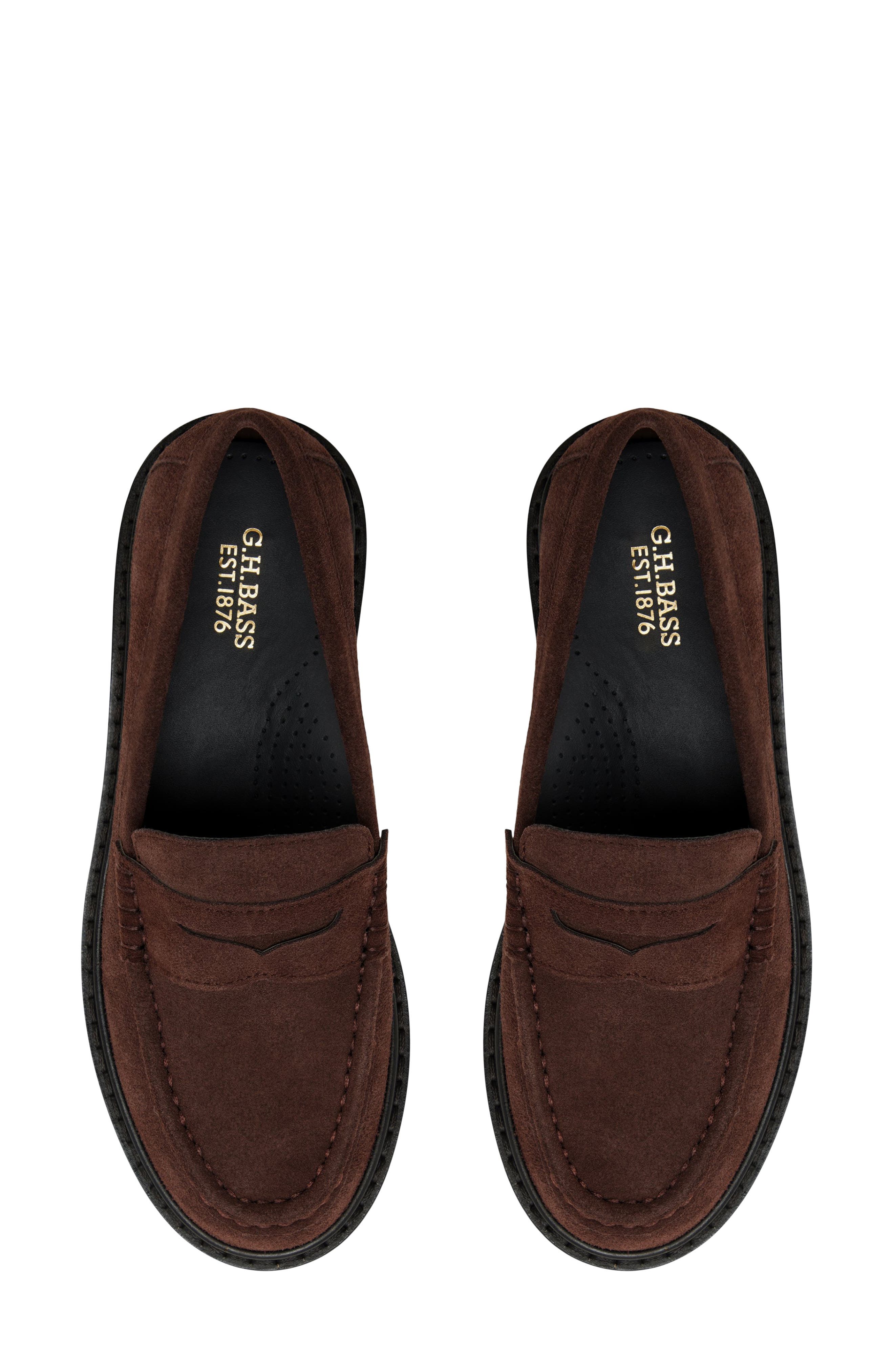 G.H.BASS Grace Penny Loafer, Alternate, color, Espresso