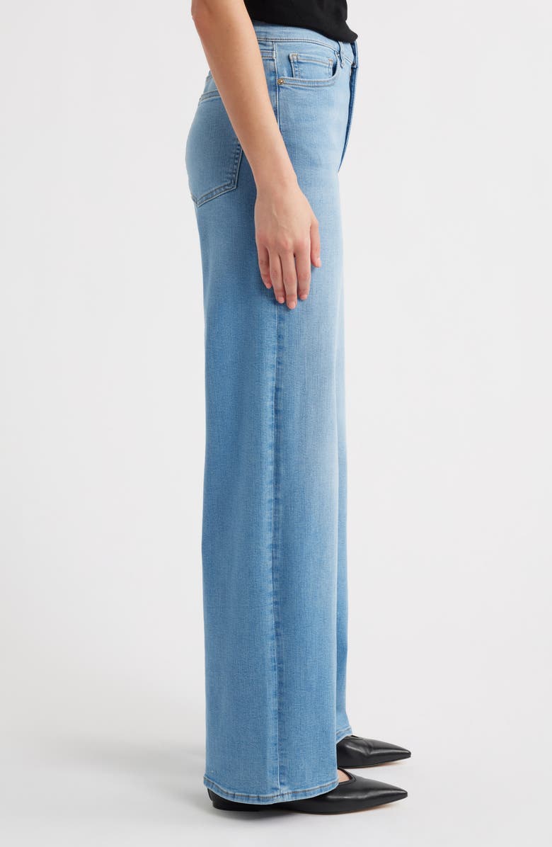 FRAME Long Le Slim Palazzo High Waist Wide Leg Jeans, Alternate, color, Honeymoon
