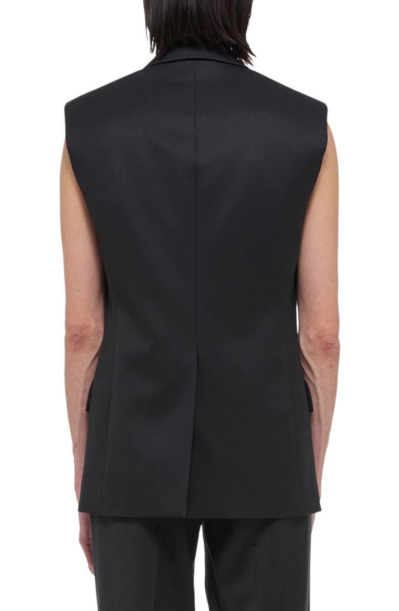 Helmut Lang Virgin Wool Vest, Alternate, color, Black