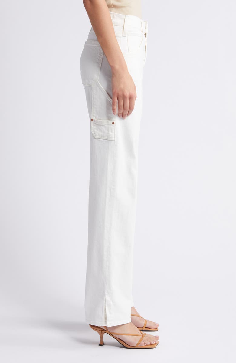 PAIGE Rion Straight Leg Carpenter Jeans, Alternate, color, Tonal Ecru