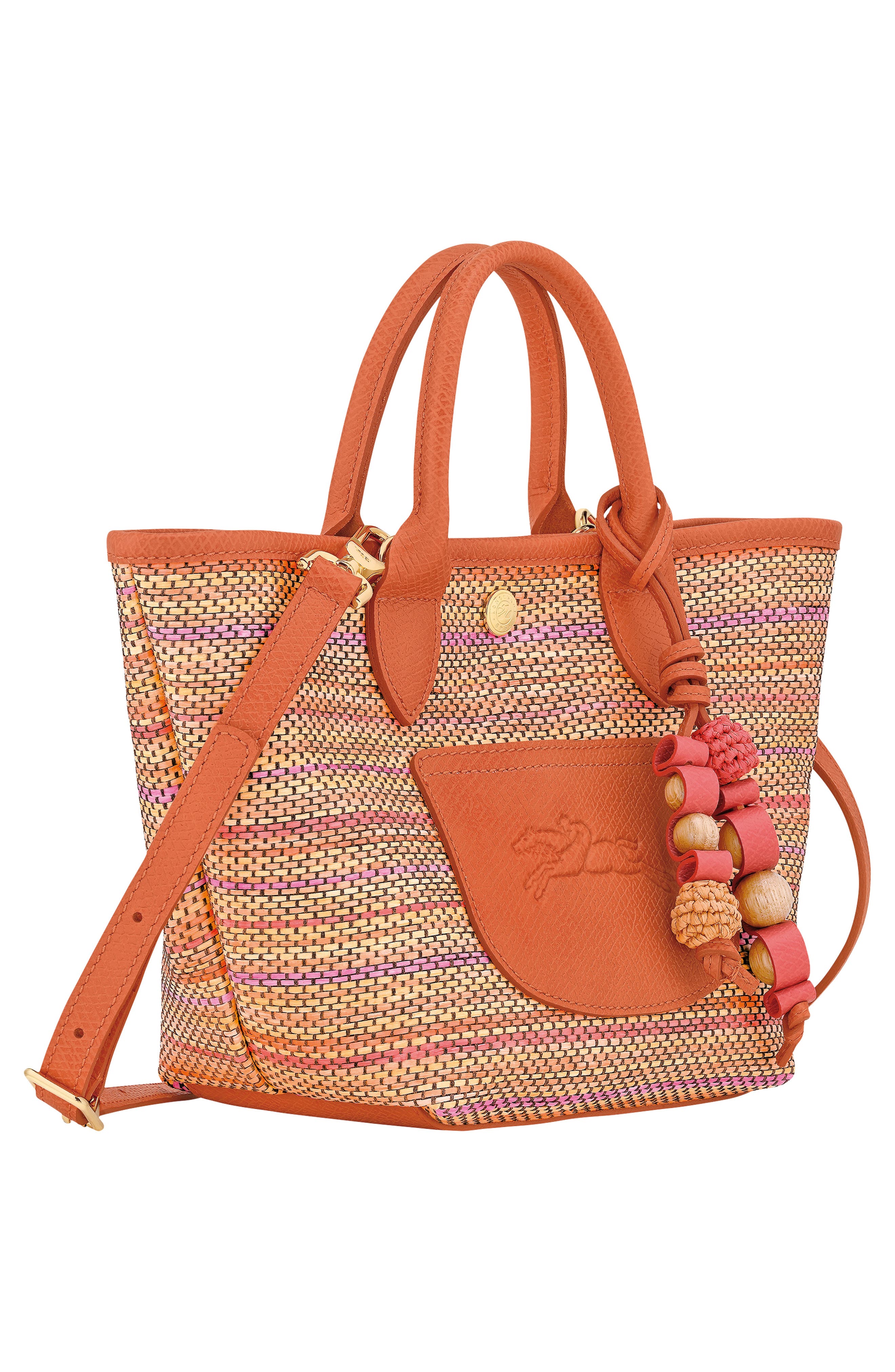 Longchamp Extra Small Le Pliage Panier Rainbow Top Handle Bag, Alternate, color, Rainbow