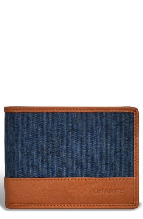 Denim Top Wing Bifold Wallet