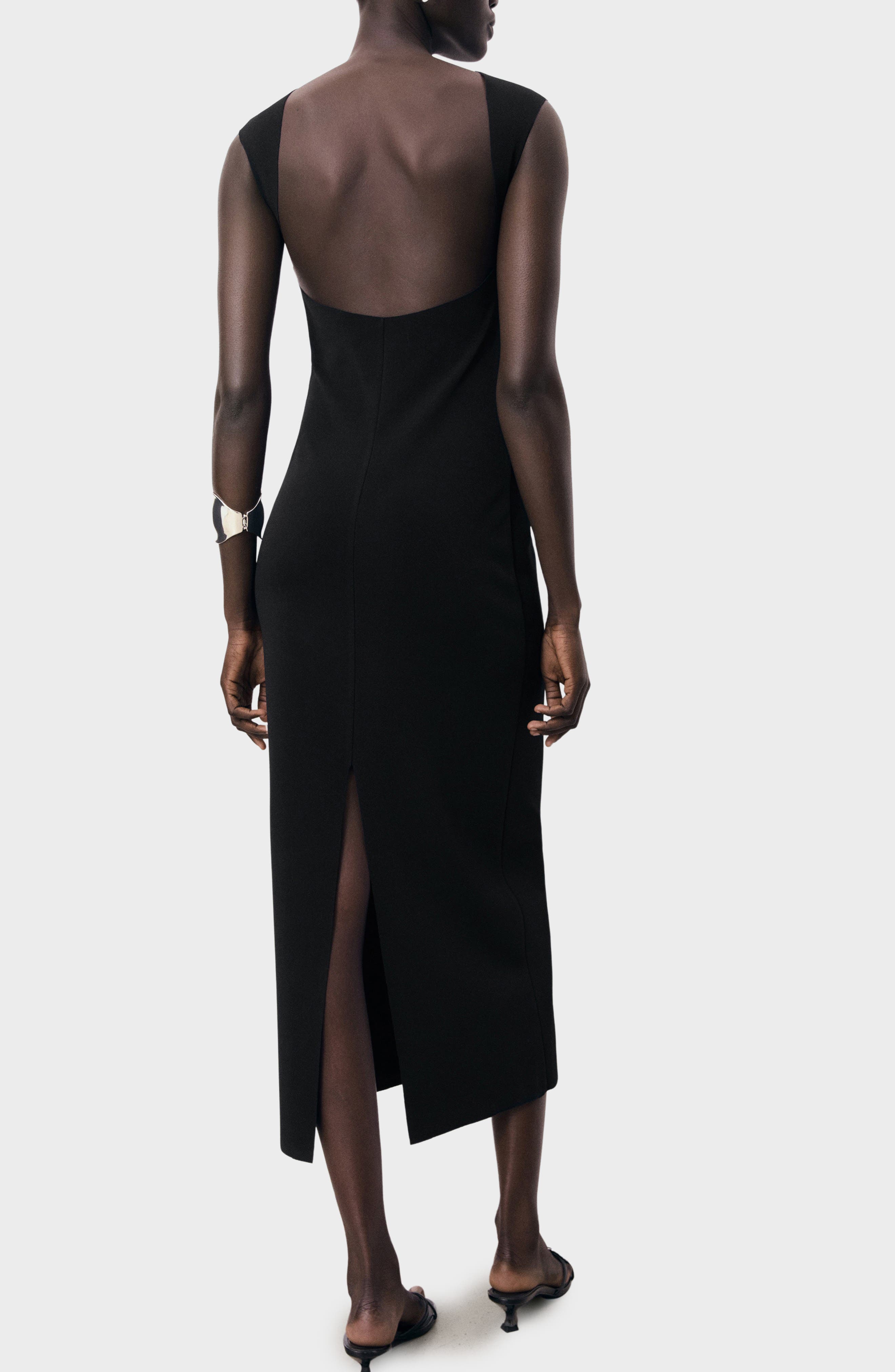 Scoop Back Midi Dress - image 2