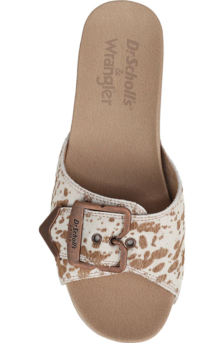 Dr. Scholl's Original Rodeo Platform Slide Sandal, Alternate, color, Tan Calf Hair