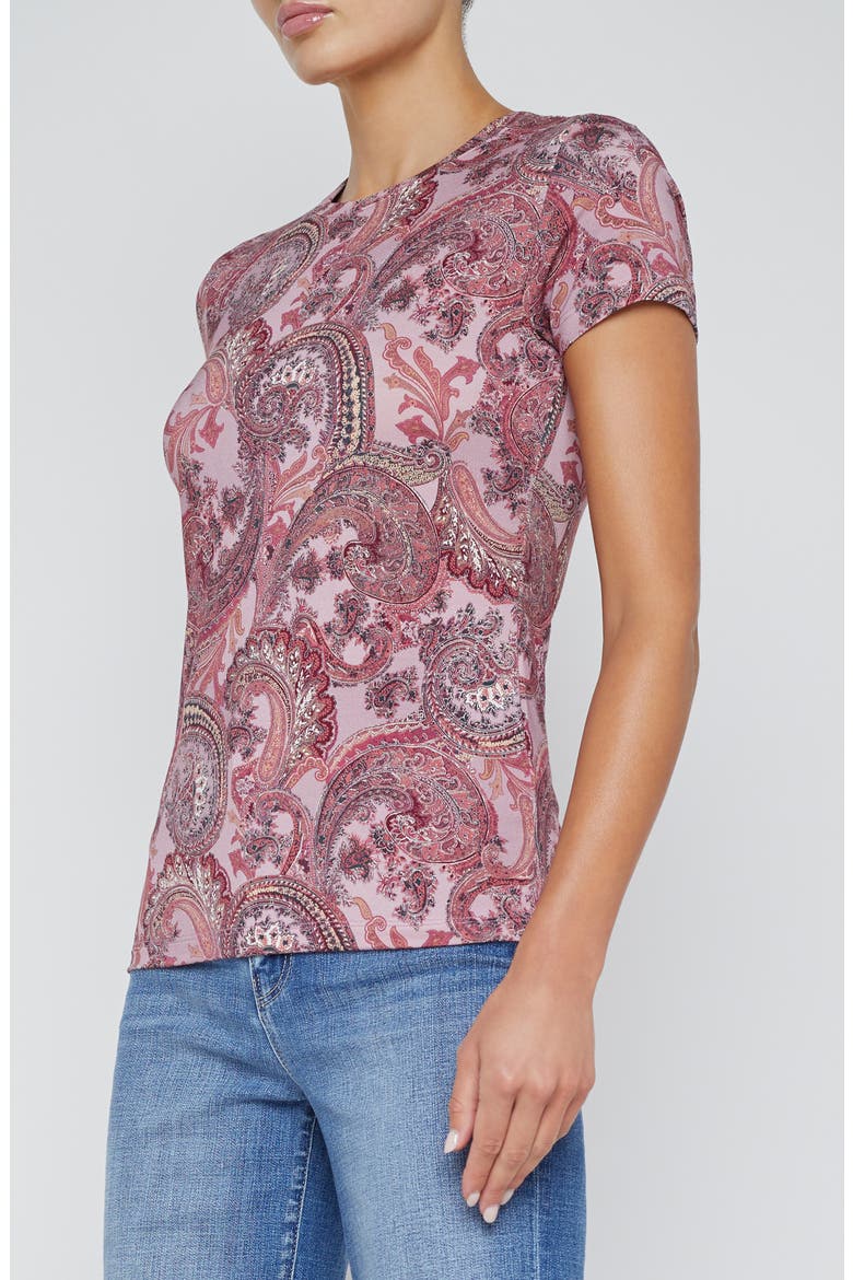 Ressi Paisley Print T-Shirt, Alternate, color, MAUVE MULTI FRENCH PAISLEY