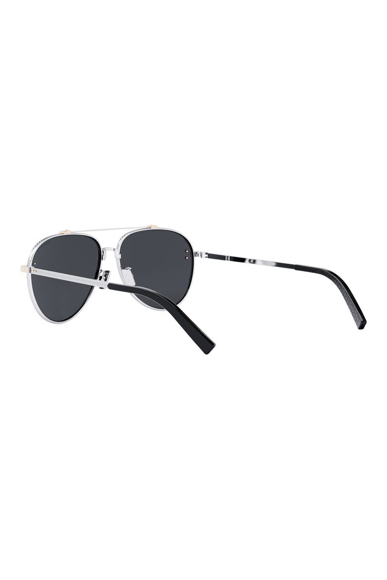 CD Diamond A1U 59mm Pilot Sunglasses, Alternate, color, SHINY PALLADIUM / SMOKE