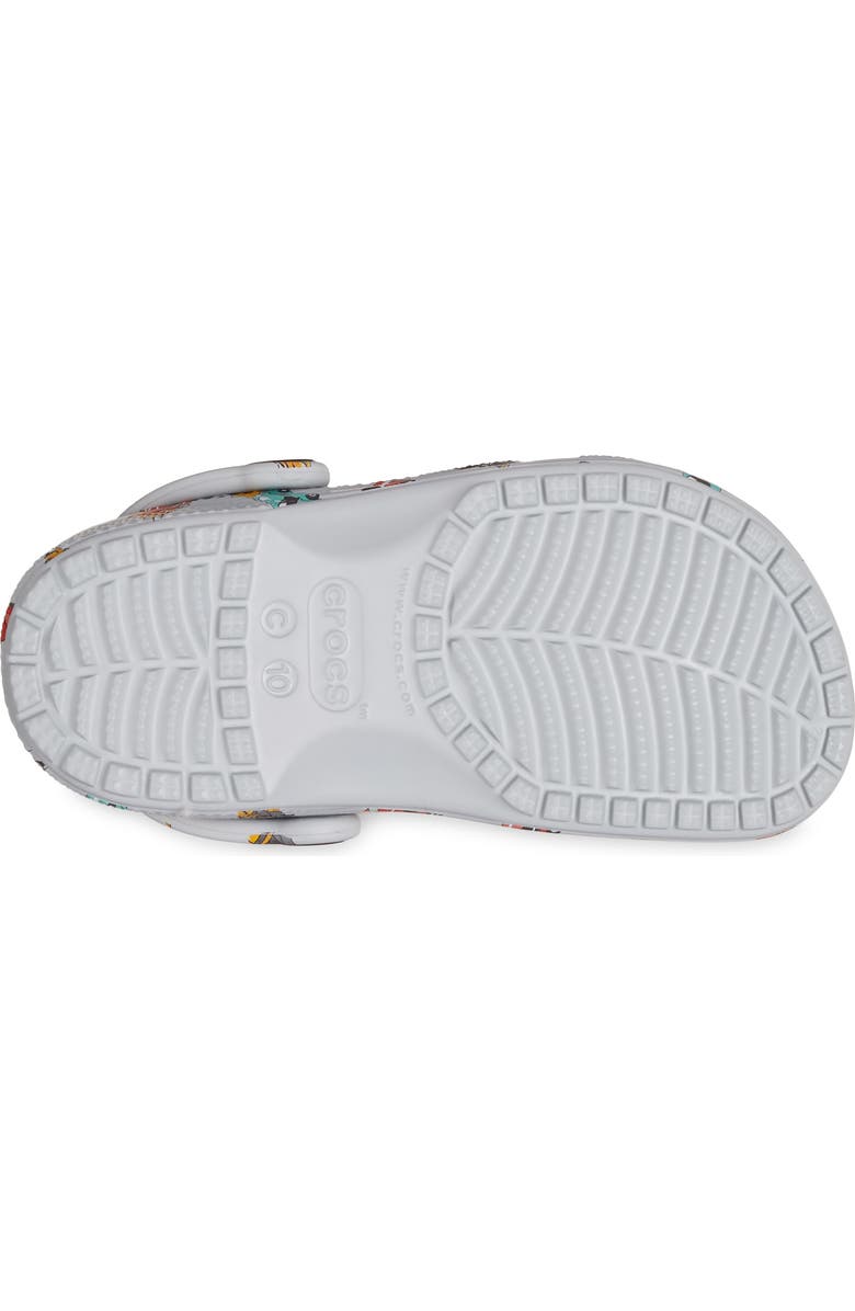 CROCS Kids' Race Car Print Classic Clog, Alternate, color, Mirage/ Multi