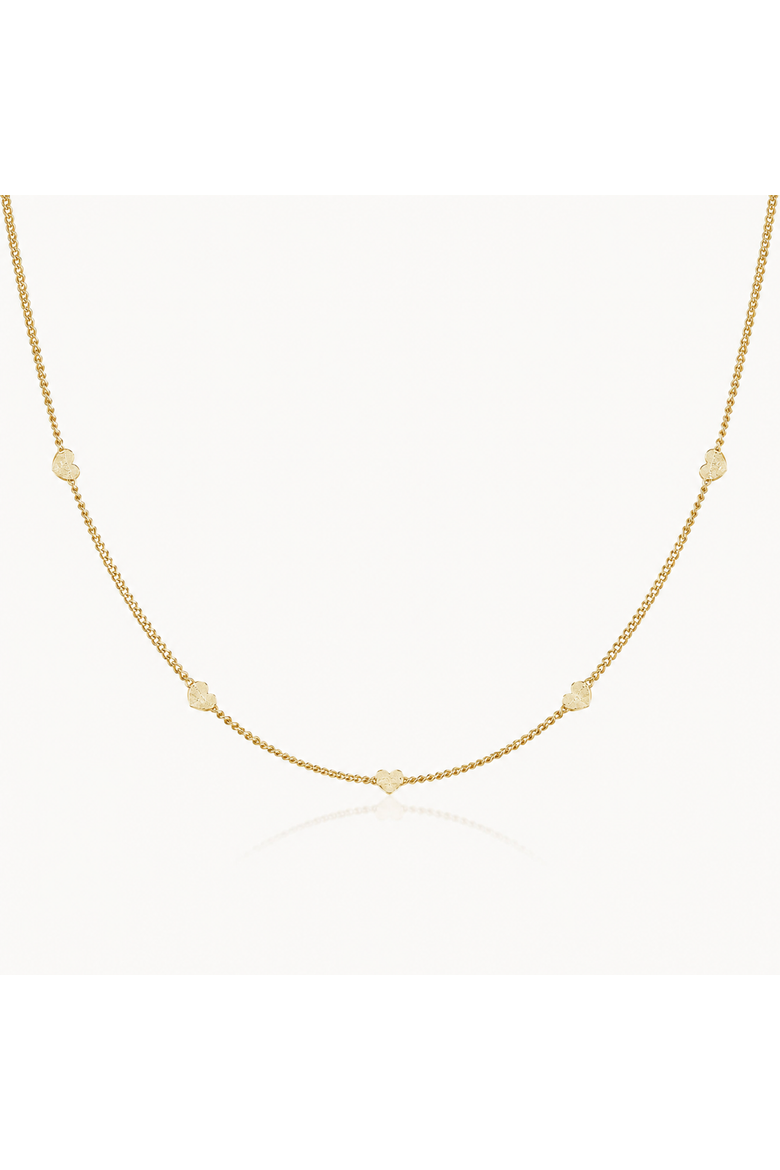 Dainty Heart Layering Chain, Main, color, Gold