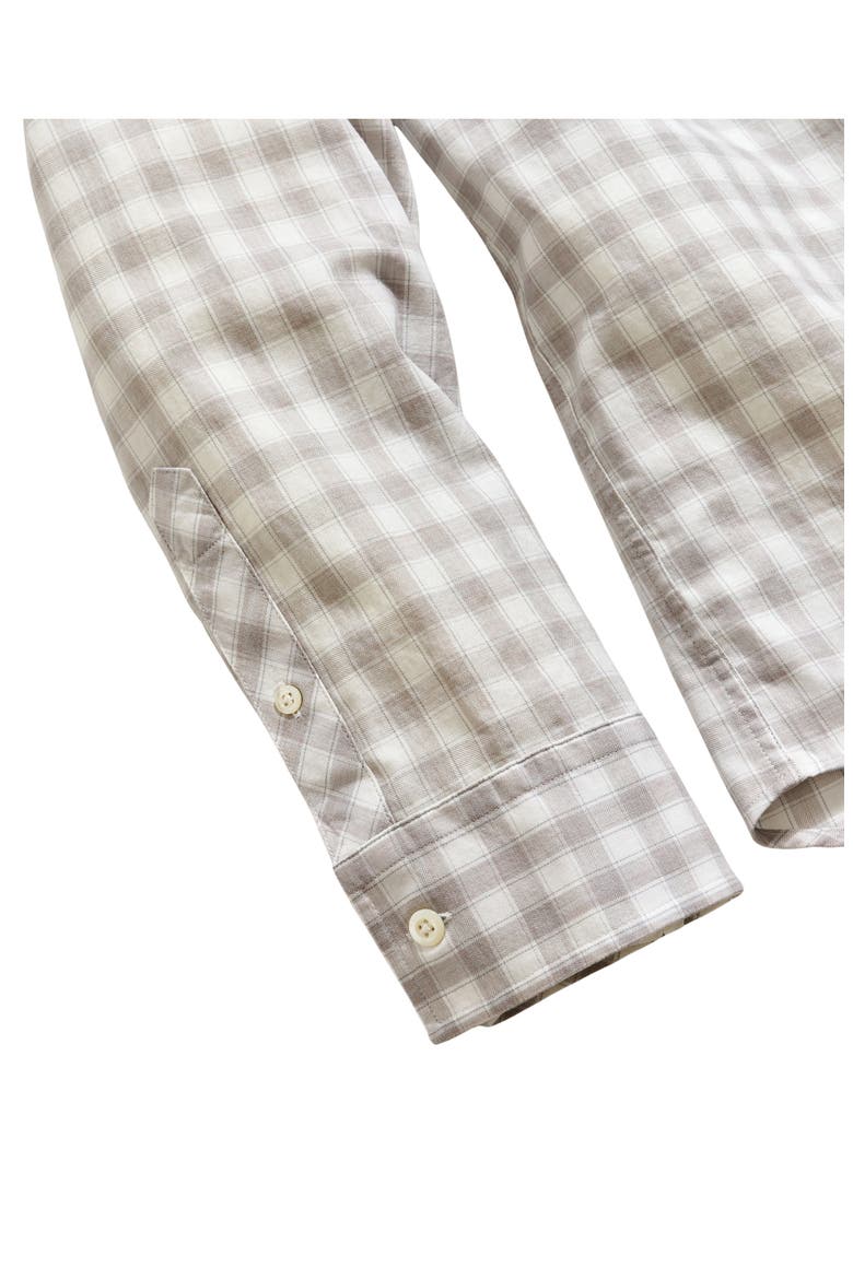 Hutcheson Plaid Button-Up Sport Shirt, Alternate, color, GREY
