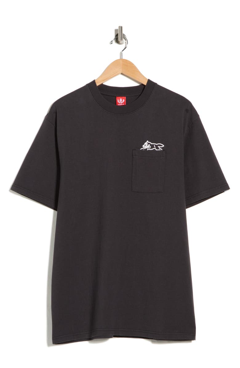 ICECREAM Running Dog Pocket T-Shirt, Main, color, Charcoal Art