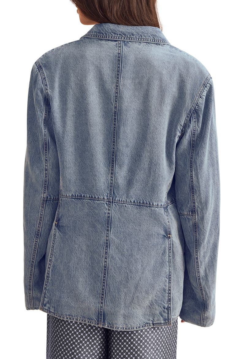Lounge Denim Blazer, Alternate, color, INDIGO BLUE