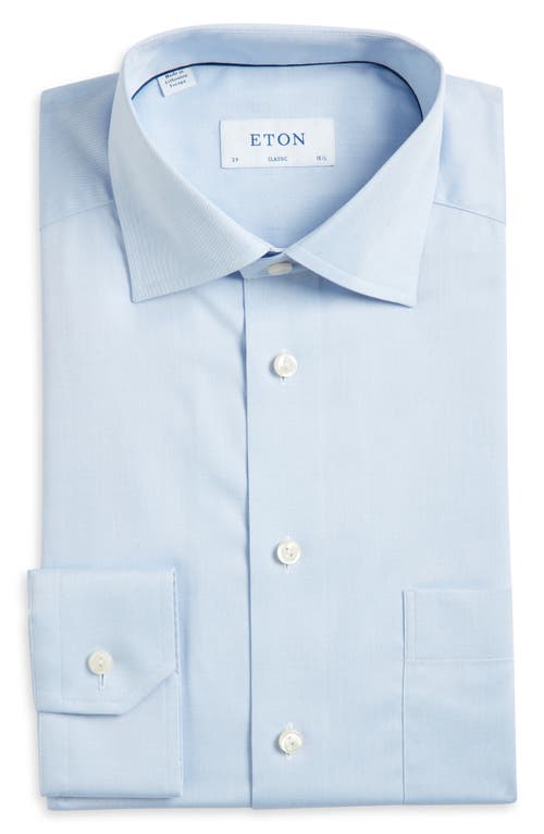 Eton Classic Fit Solid Dress Shirt In Light Pastel Blue