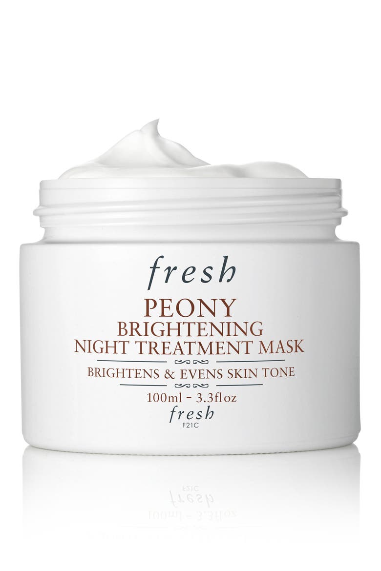 Peony Brightening Night Treatment Mask, Main, color, NO COLOR