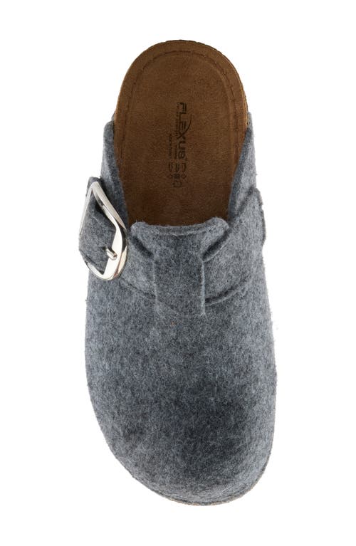 Flexus By Spring Step Giller Boiled Wool Clog In Gray
