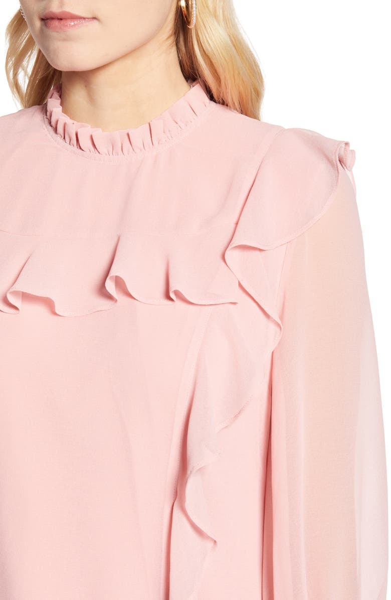 Rachel Parcell Feminine Ruffle Top, Alternate, color,