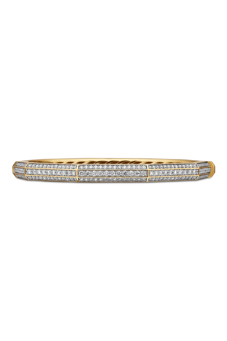 Carlyle Bracelet in 18K Yellow Gold with Pavé Diamonds, 5.5mm, Main, color, 18K YELLOW GOLD