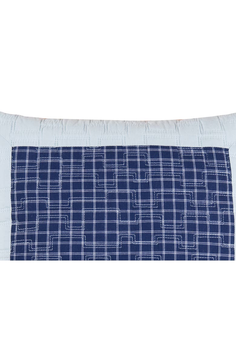 Joshua Quilted Throw Pillow, 16" x 16", Alternate, color, Blue