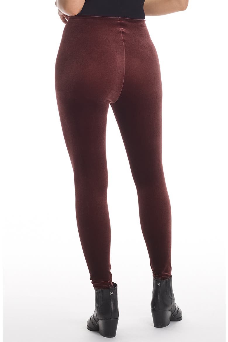 Perfect Control Top Velvet Leggings, Alternate, color, SUMAC