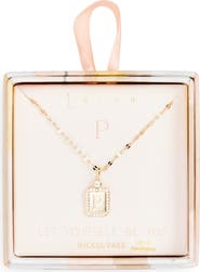 Leith Initial Pendant Necklace