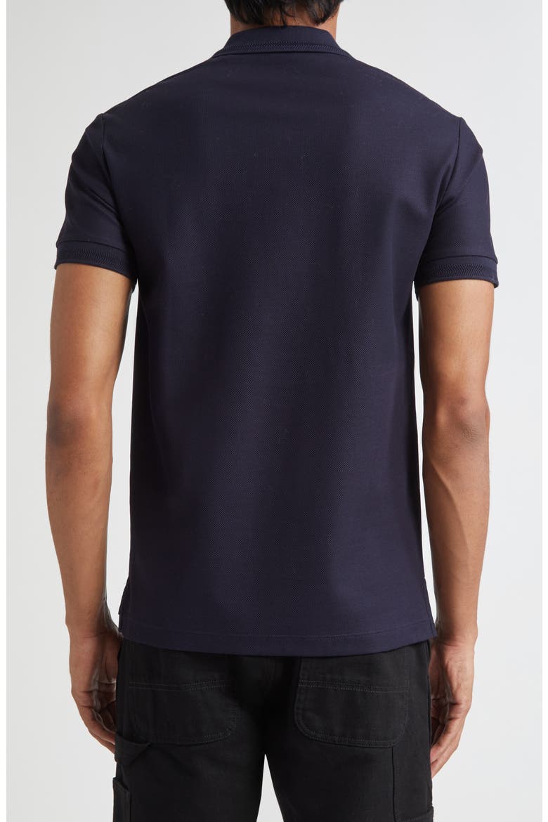Eddie EKD Embroidered Cotton Piqué Polo, Alternate, color, COAL BLUE