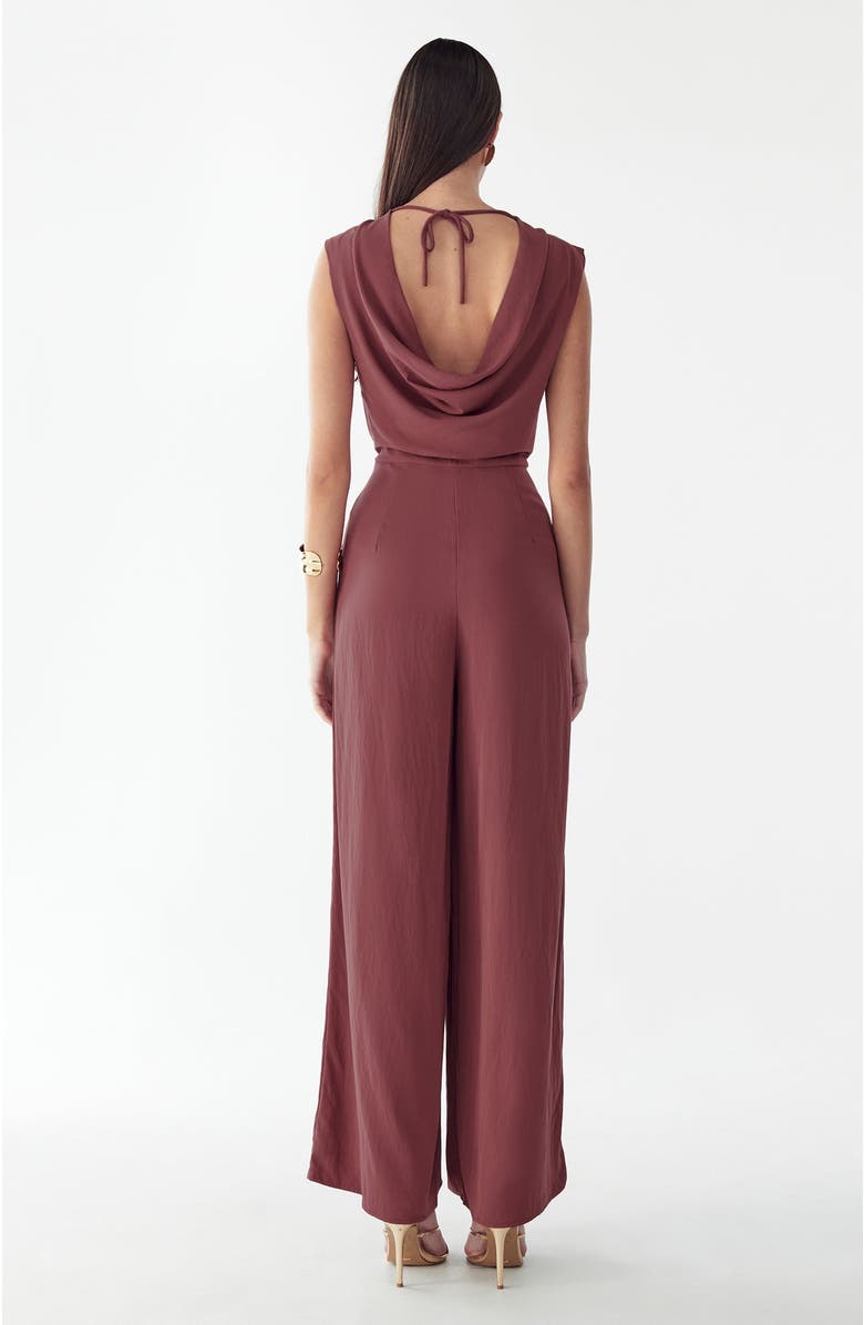 BWLDR Bailey Jumpsuit, Alternate, color, Rosewood