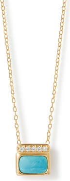 Astley Clarke Gold Aurora Ridge Turquoise Necklace
