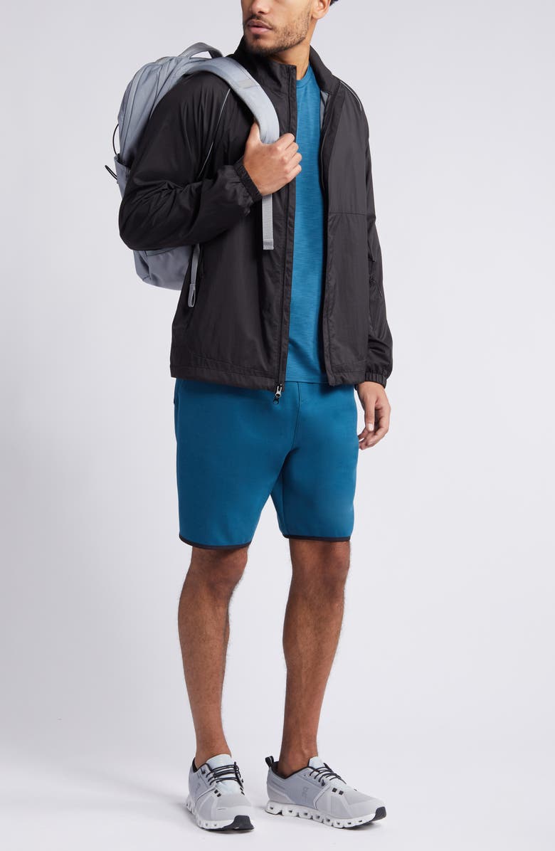 Zella Nylon Shell Hybrid Jacket, Alternate, color,