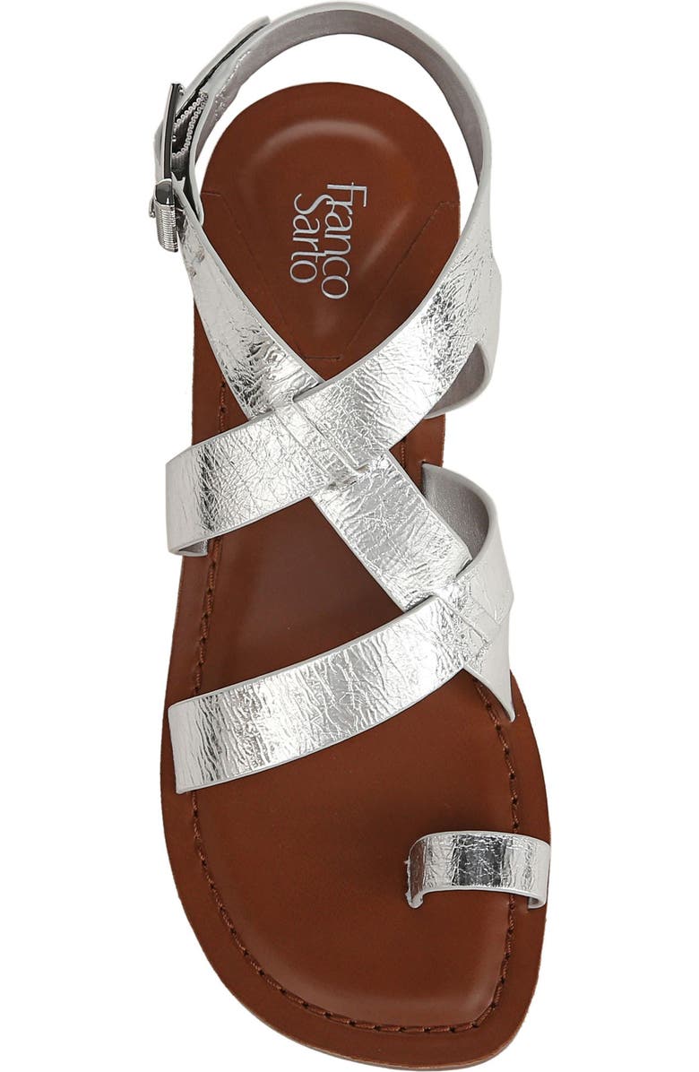 Franco Sarto Ina Toe Loop Sandal, Alternate, color, Silver