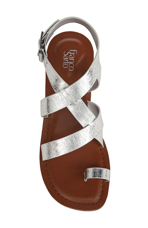 Franco Sarto Ina Toe Loop Sandal In Silver