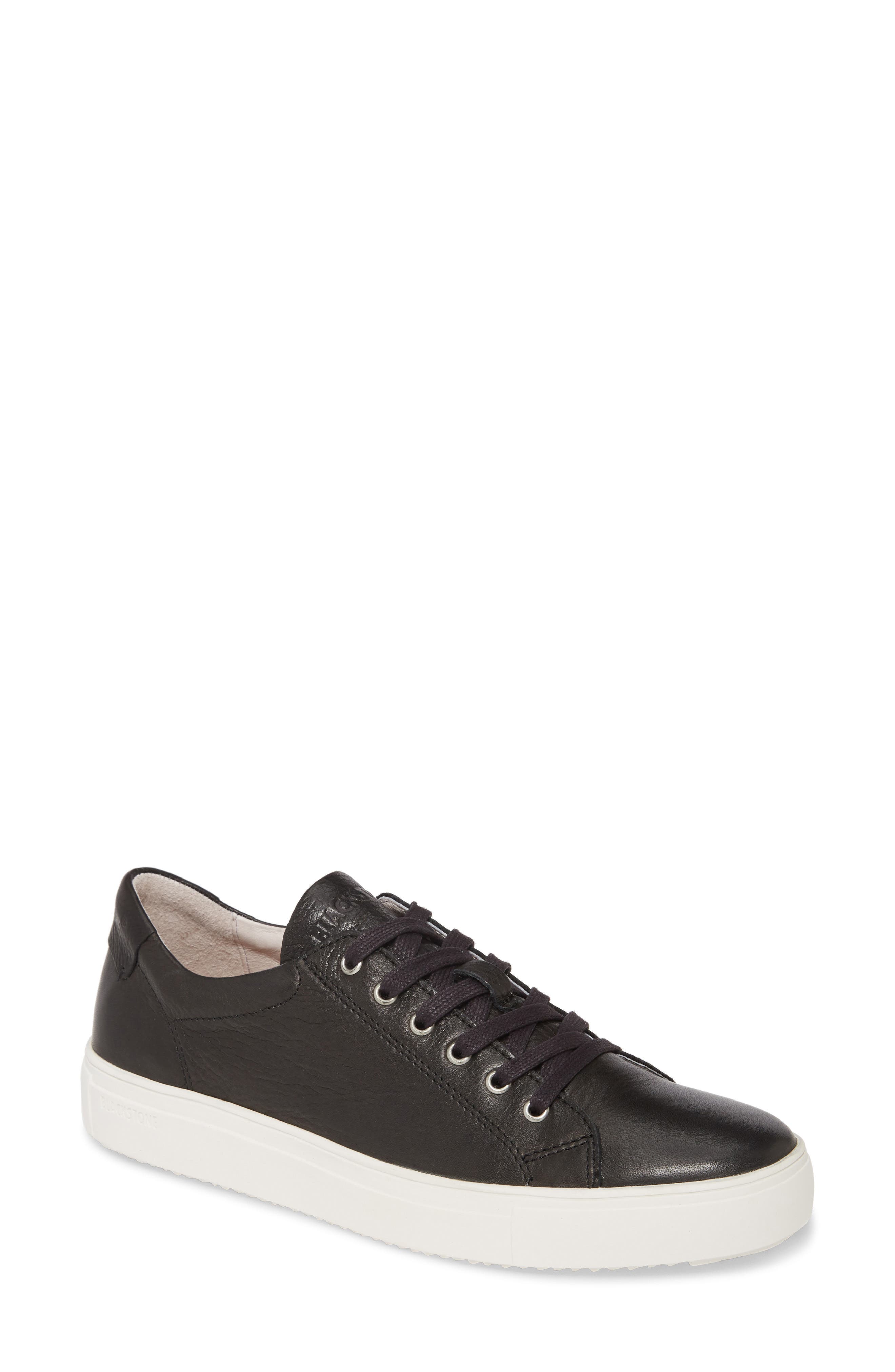 PL71 Low Top Sneaker, Main, color, BLACK LEATHER