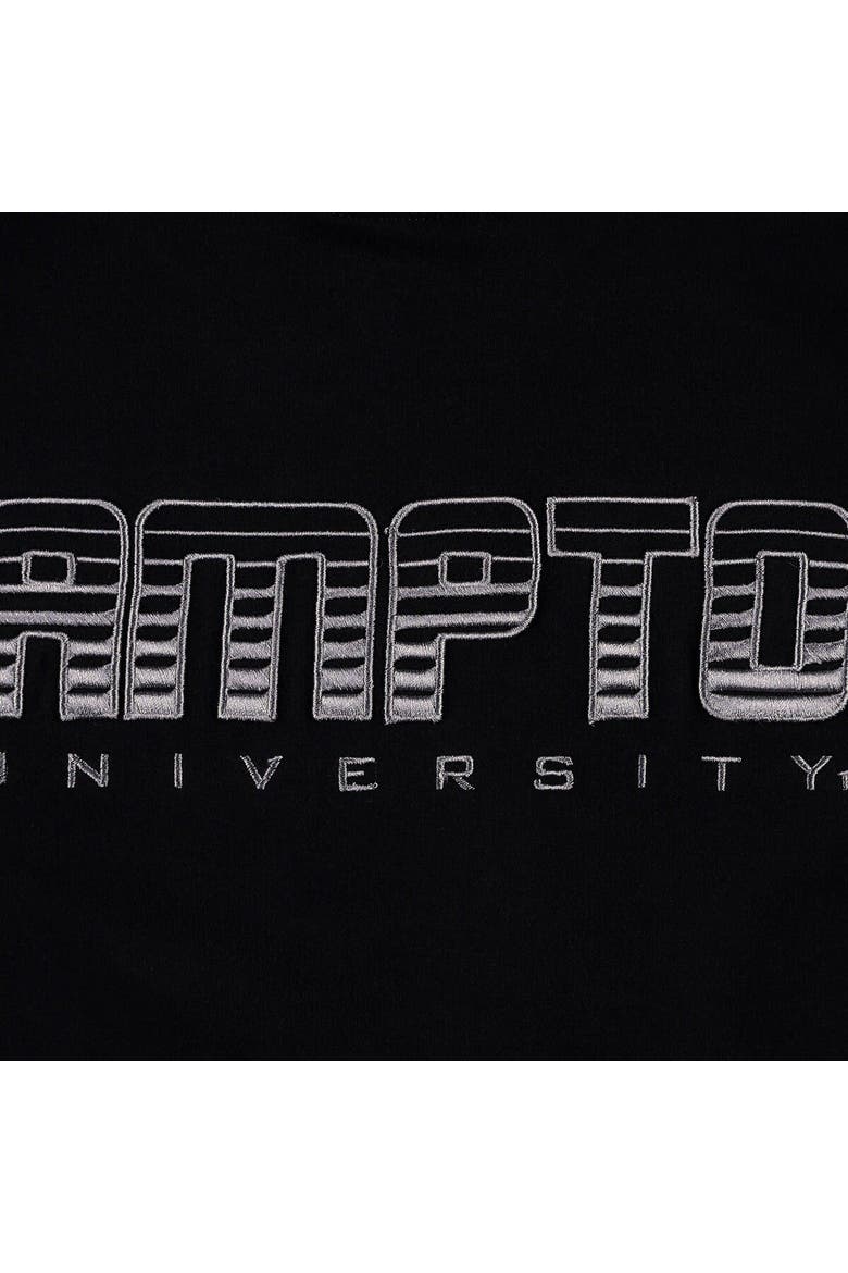 Men's FISLL  Black Hampton Pirates Puff Print Sliced Pullover Hoodie, Alternate, color, Black
