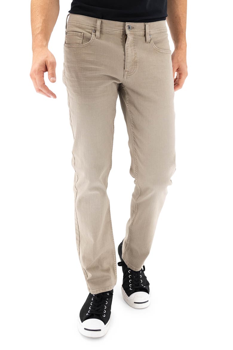 Slim Straight Leg Jeans, Main, color, GREYHOUND