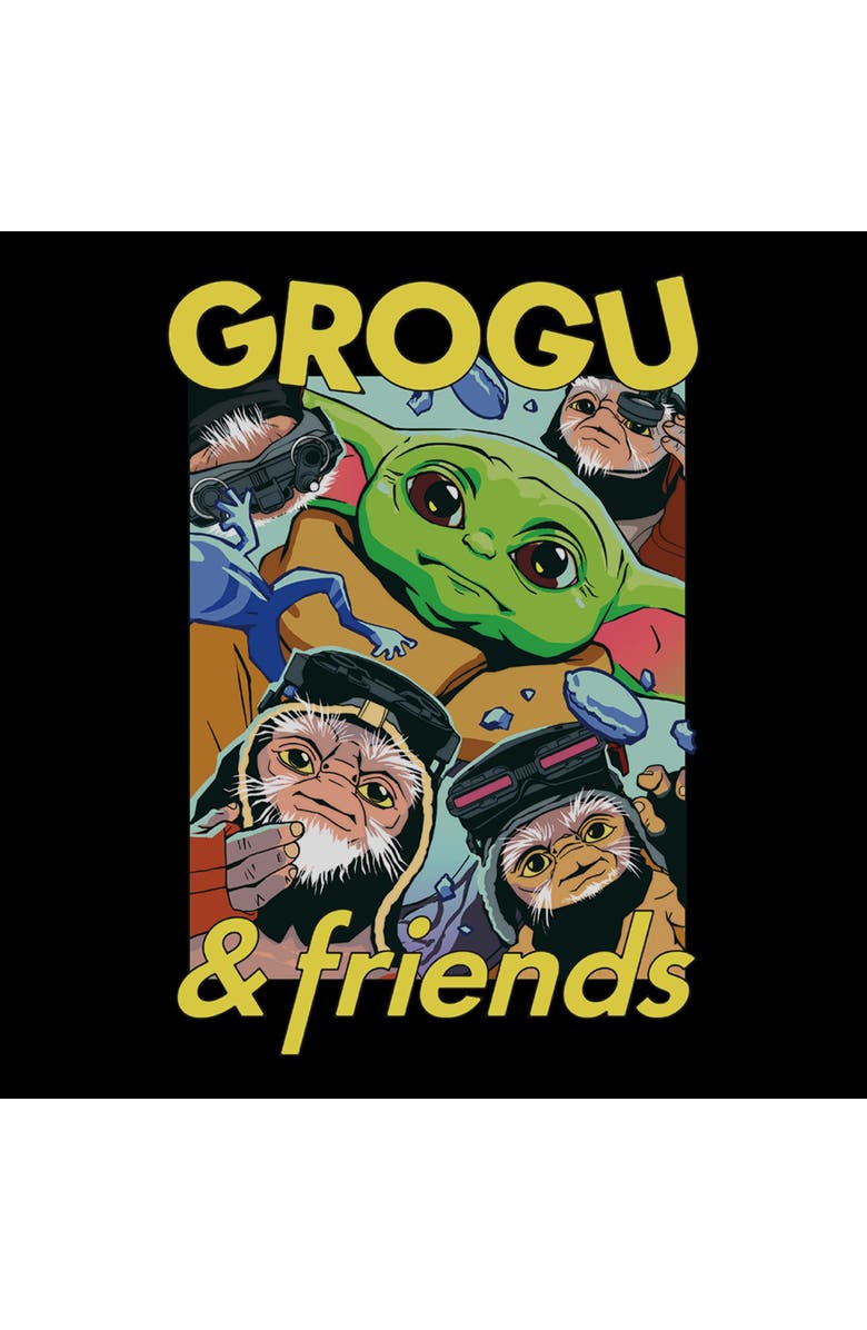 Star Wars: The Mandalorian and Grogu Boy's Star Wars The Mandalorian and Grogu The Child And Friends Collage  Graphic T-Shirt, Alternate, color, Black