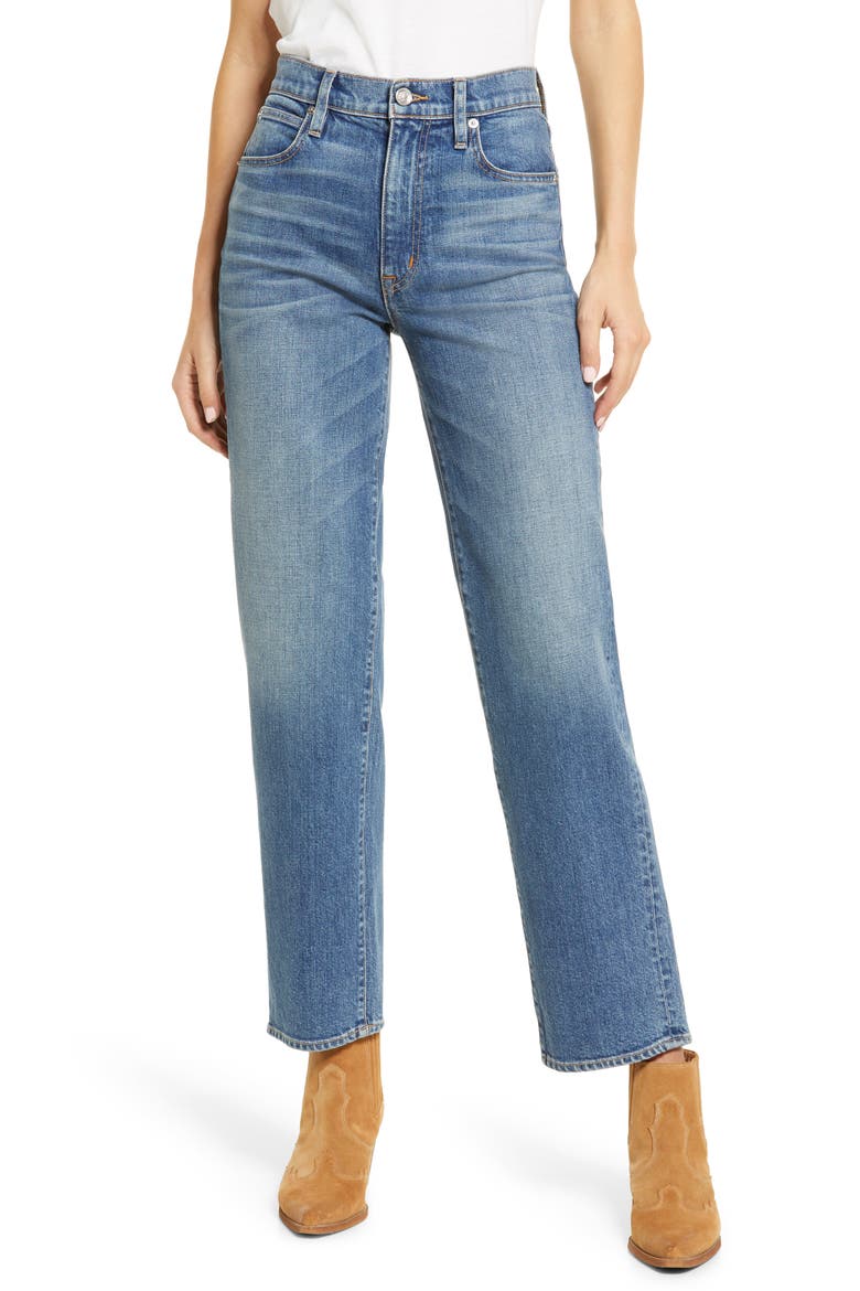 Sophie High Waist Straight Leg Jeans, Main, color, MONTEREY
