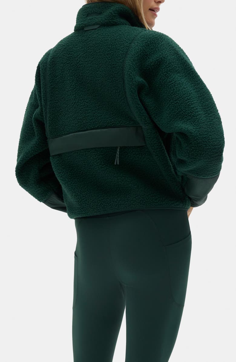 Halfdays Pieper Water Repellent Recycled Polyester Fleece Quarter Zip Top, Alternate, color, Alpine