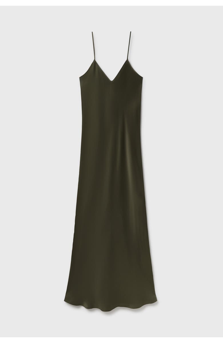 SILK LAUNDRY 90S SLIP DRESS PINE, Main, color, Pine